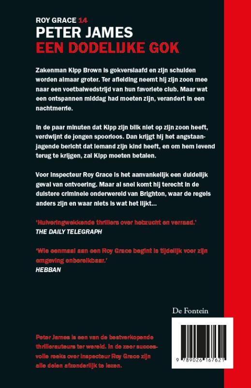 Een dodelijke gok / Roy Grace / 14 achterkant