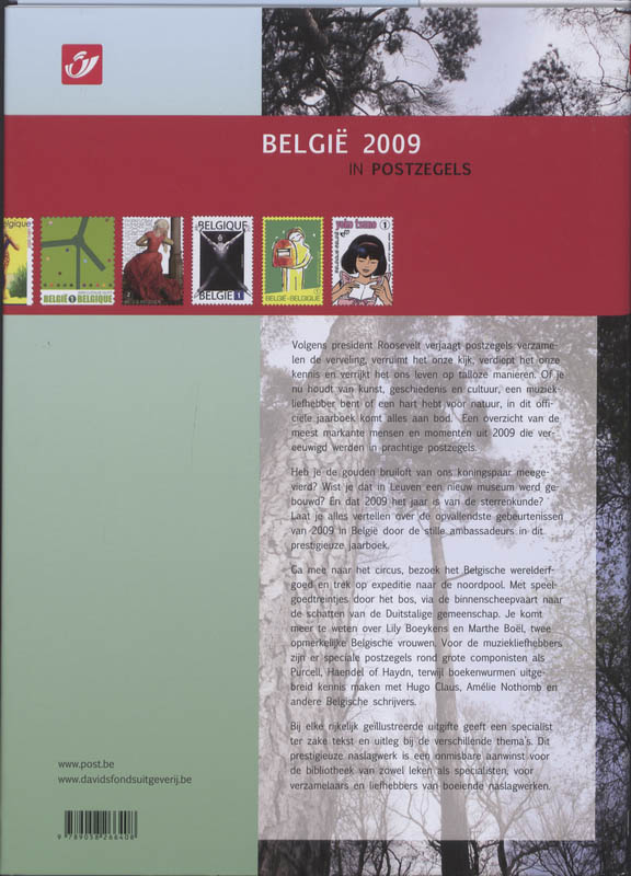 België 2009 In Postzegels achterkant