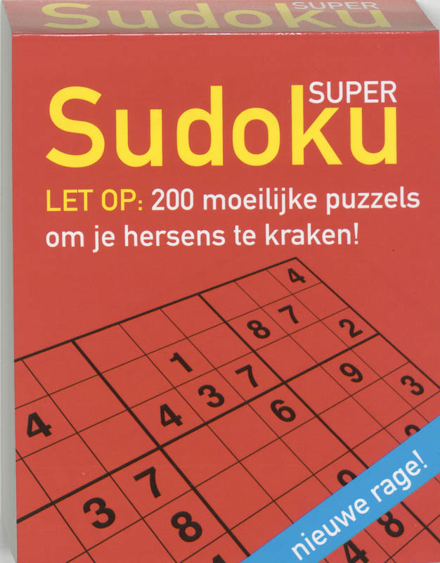 Super Sudoku Boek Blok