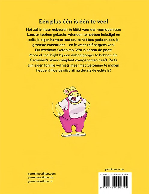 Eén plus één is één te veel / Geronimo Stilton-reeks / 10 achterkant