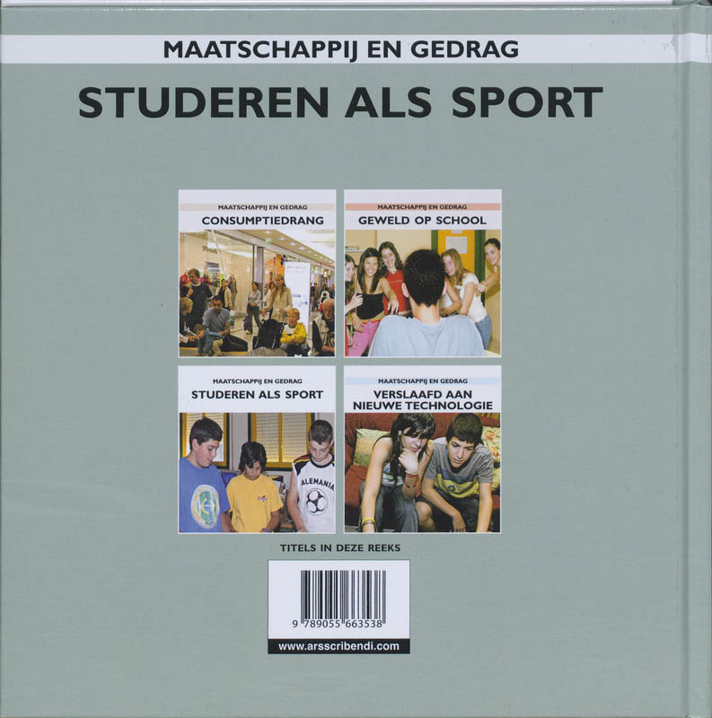 Studeren als sport / Maatschappij en gedrag achterkant