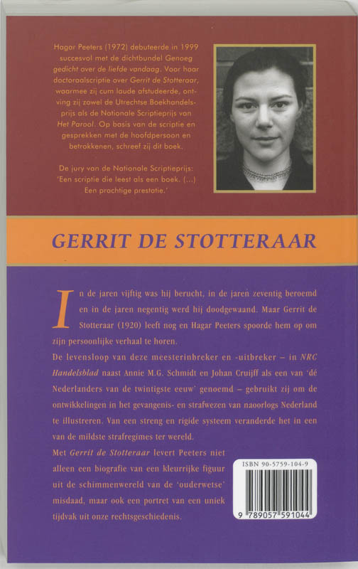 Gerrit De Stotteraar achterkant