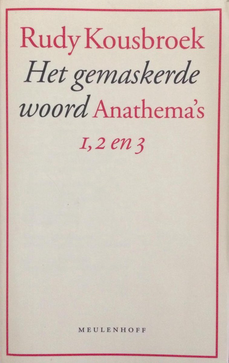 boekenbalie_9789029050371_cover Gemaskerde woord. anathema's 1