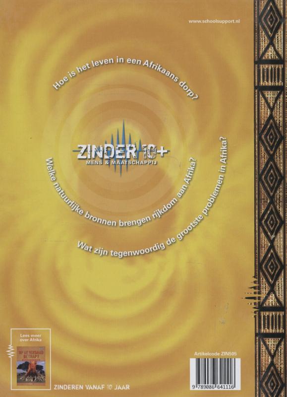 Leven in Afrika / Zinder 10+ Mens en maatschappij achterkant