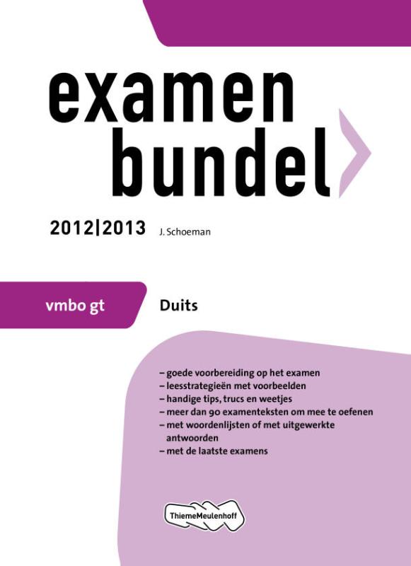 Vmbo gt duits 2012/2013 examenbundel