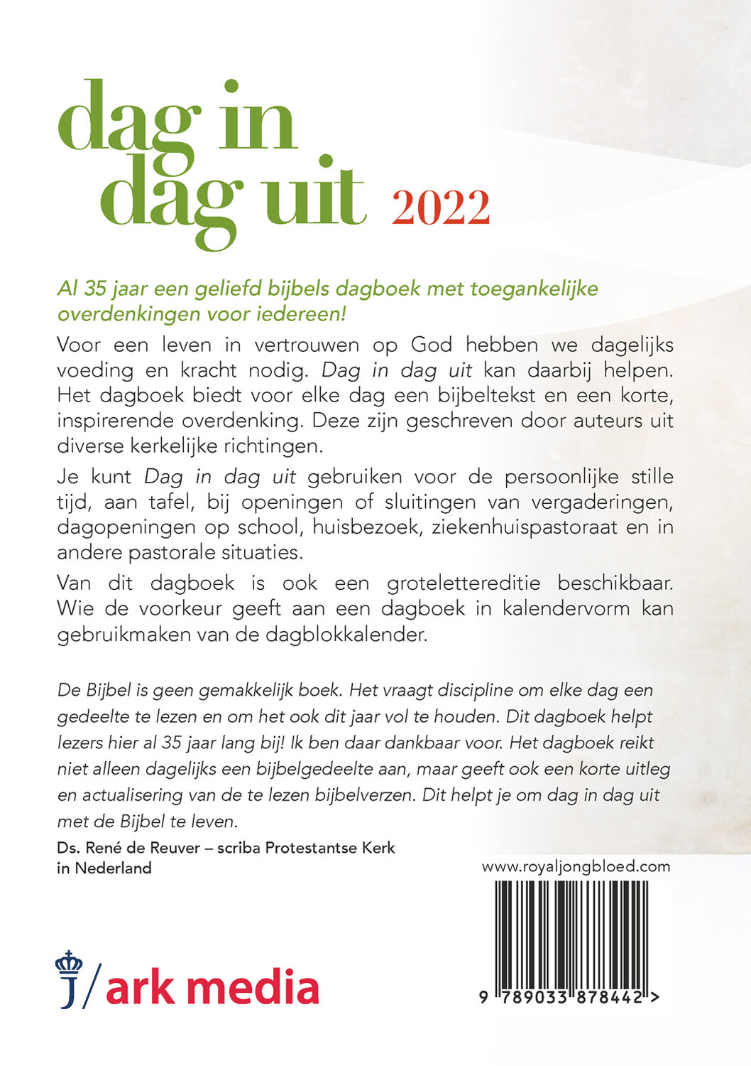 Dag in dag uit 2022 achterkant
