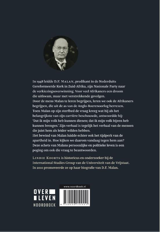 D.F. Malan / Over leven achterkant
