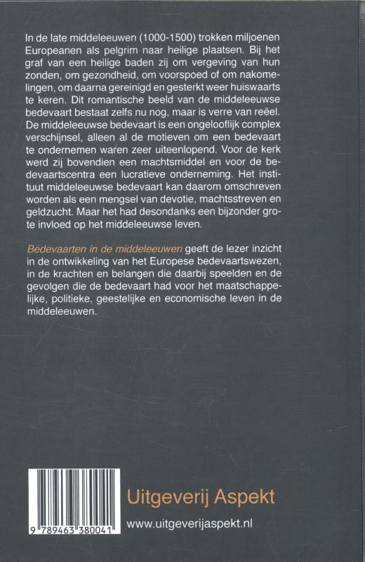 Bedevaarten in de middeleeuwen achterkant