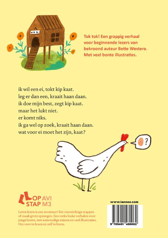 een ei voor kip kaat achterkant
