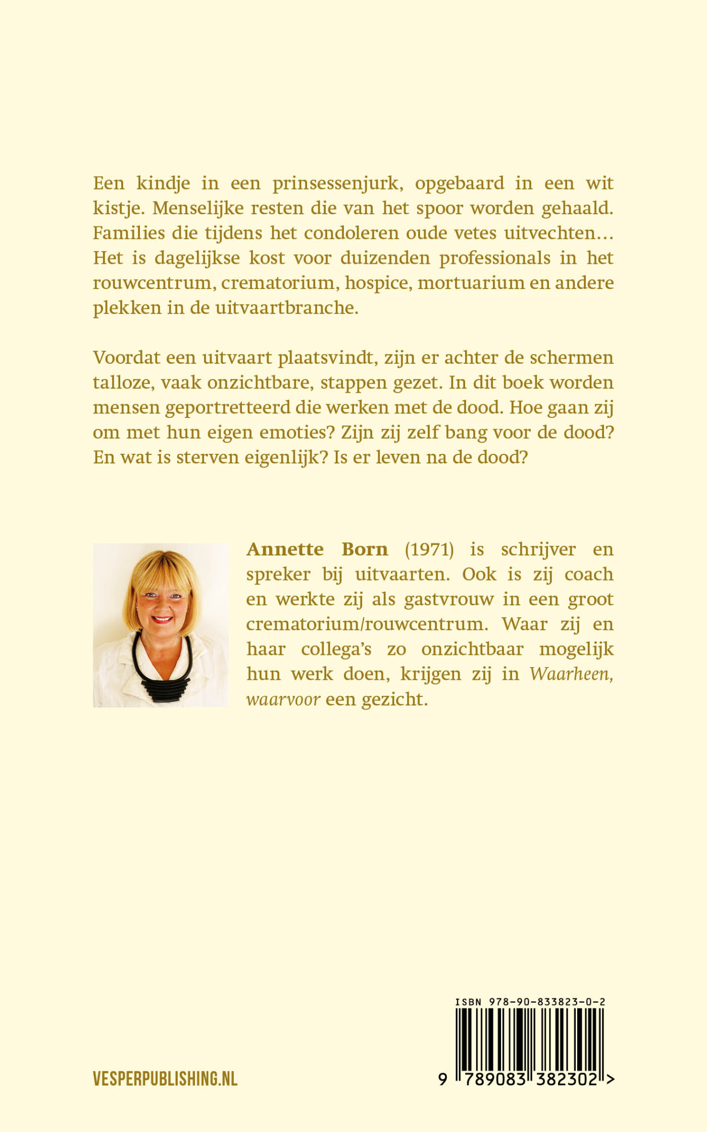 Waarheen, waarvoor achterkant