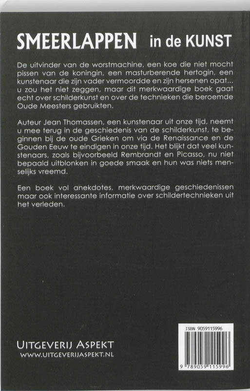 Smeerlappen in de kunst Smeerlappen in de kunst achterkant