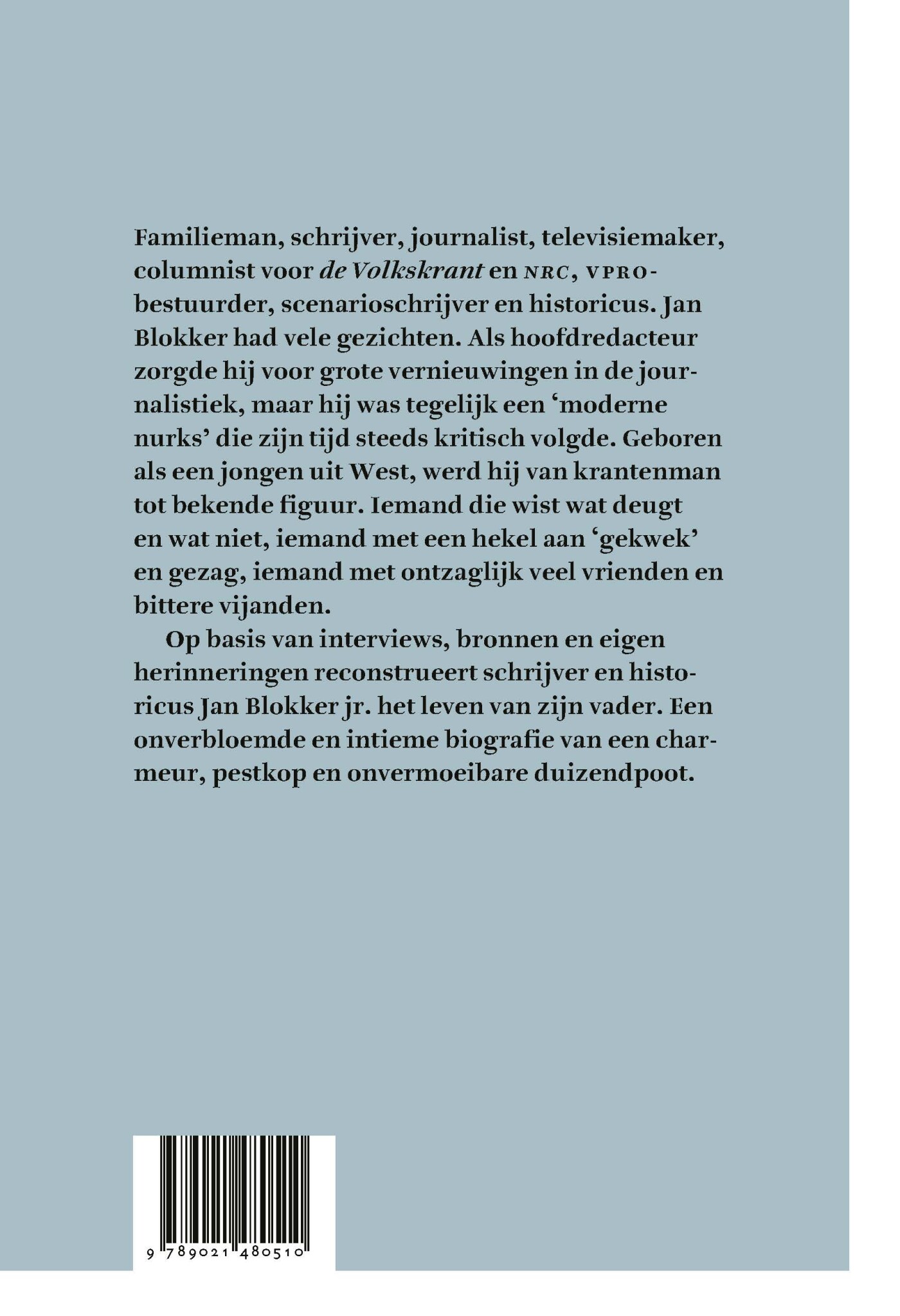 Mannetje van de krant achterkant