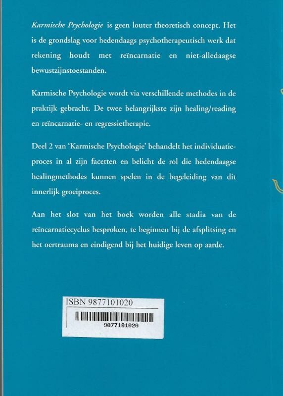 Karmische psychologie 2: Individuatie en healing / Karmische psychologie / 2 achterkant