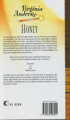 Stralende sterren Honey achterkant