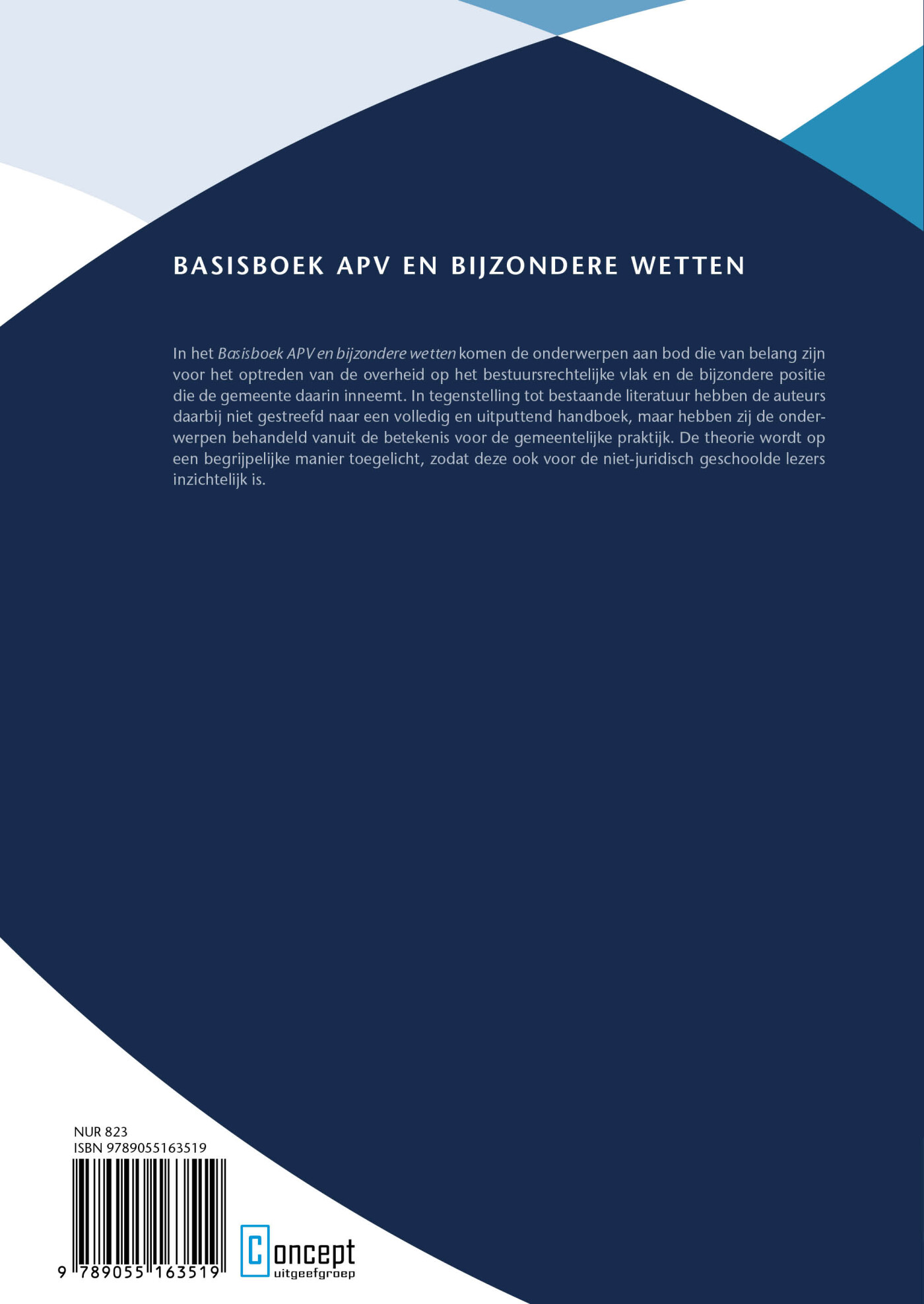 Basisboek APV en bijzondere wetten / 2023-2024 achterkant