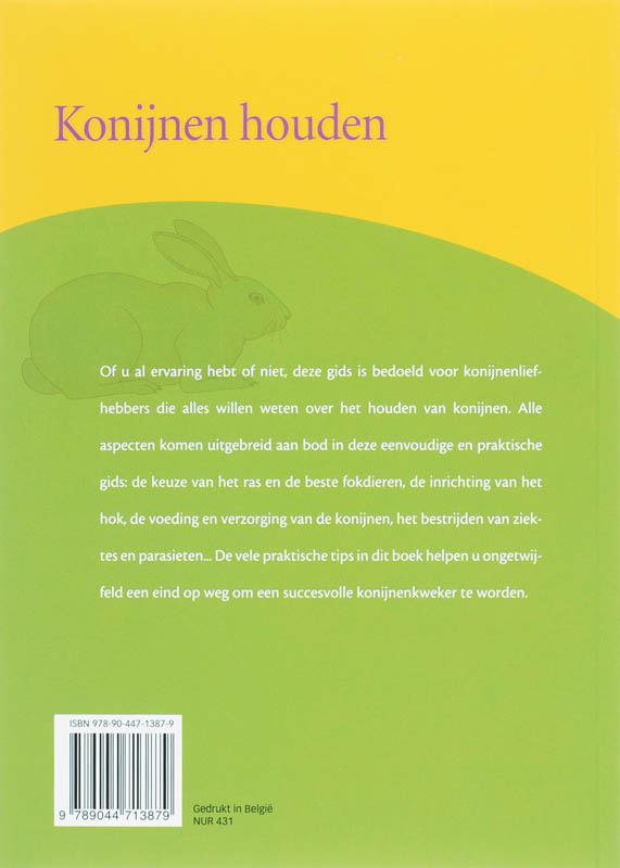 Konijnen Houden achterkant