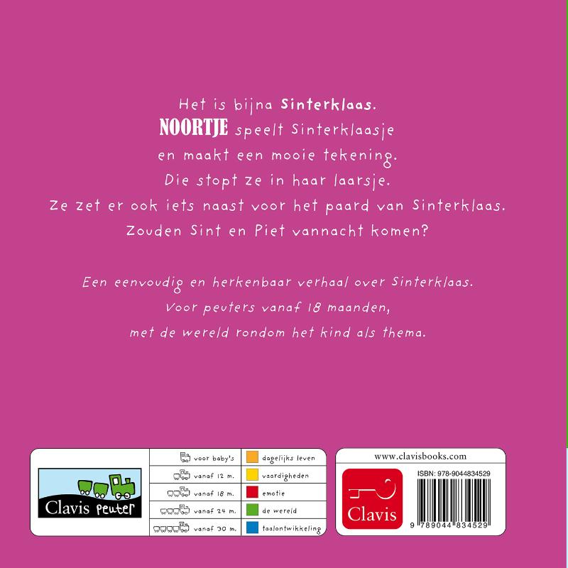 Noortje zet haar schoentje / Noortje achterkant
