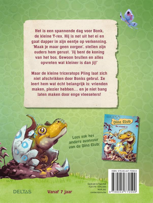 De koning van het bos / Dino club achterkant