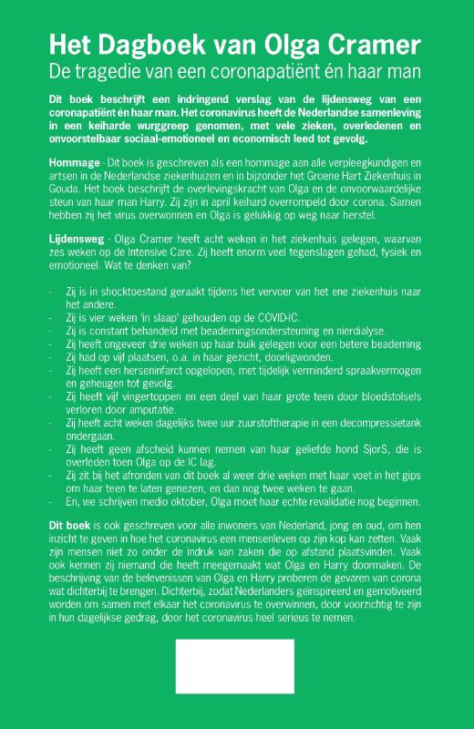 Het Dagboek van Olga Cramer achterkant