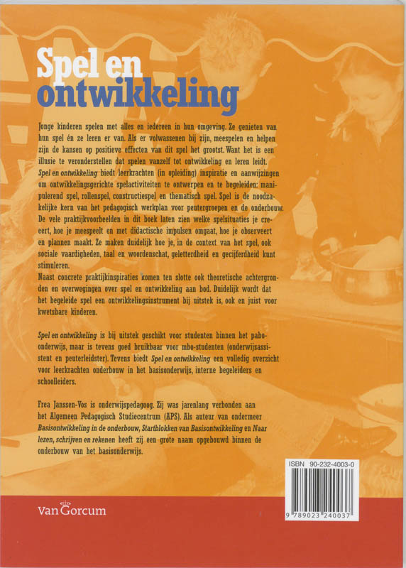 Ontwikkelingsgericht onderwijs  -   Spel en Ontwikkeling achterkant