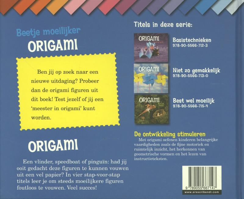 Origami 3 - Beetje moeilijker achterkant