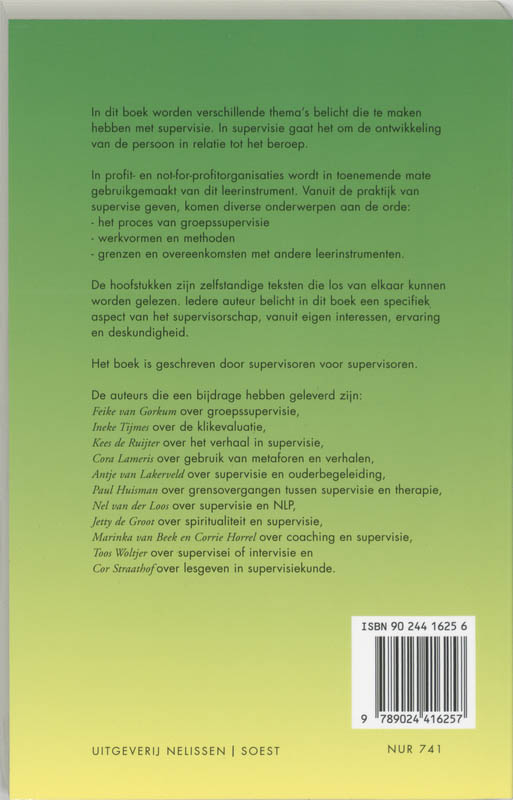 Visies op supervisie / PM-reeks achterkant