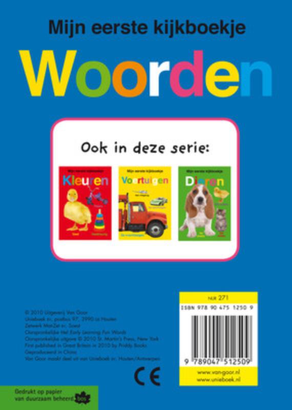 Woorden / Mijn eerste kijkboek achterkant