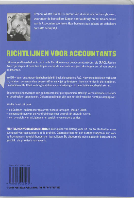 Richtlijnen voor accountants achterkant