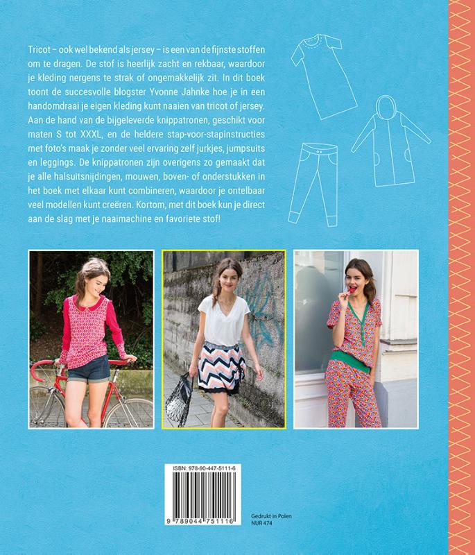 Naaien met tricot & jersey achterkant
