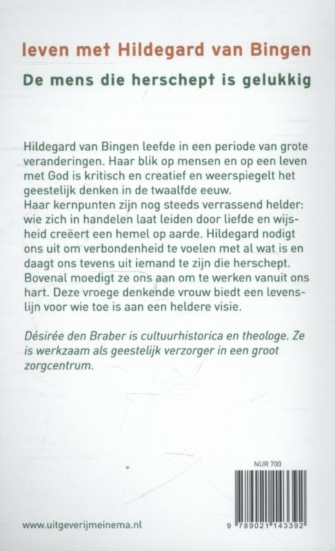 Leven met Hildegard van Bingen achterkant