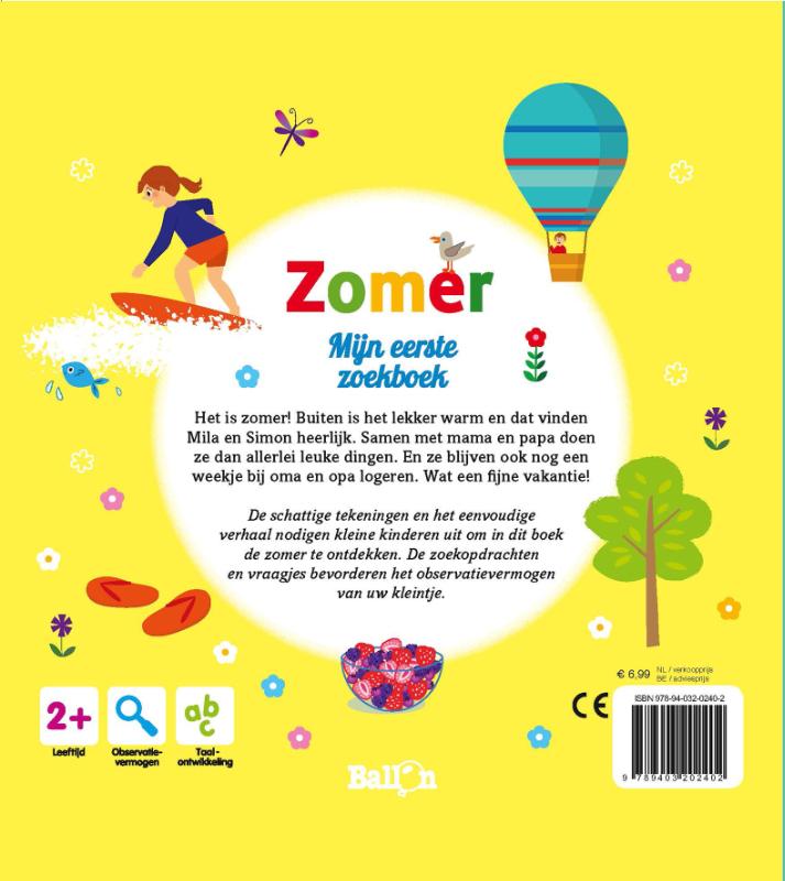 Zomer / Mijn eerste zoekboek achterkant