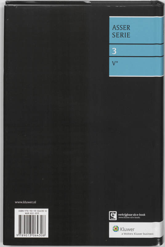 Vermogensrecht algemeen / 3-V Gemeenschap / Asser-serie / 3-V achterkant