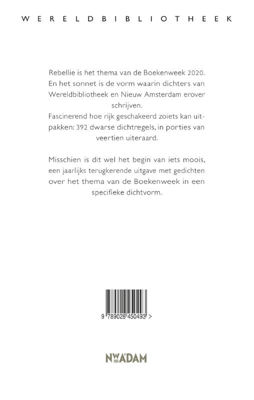 Rebelse sonnetten Rebelse sonnetten achterkant