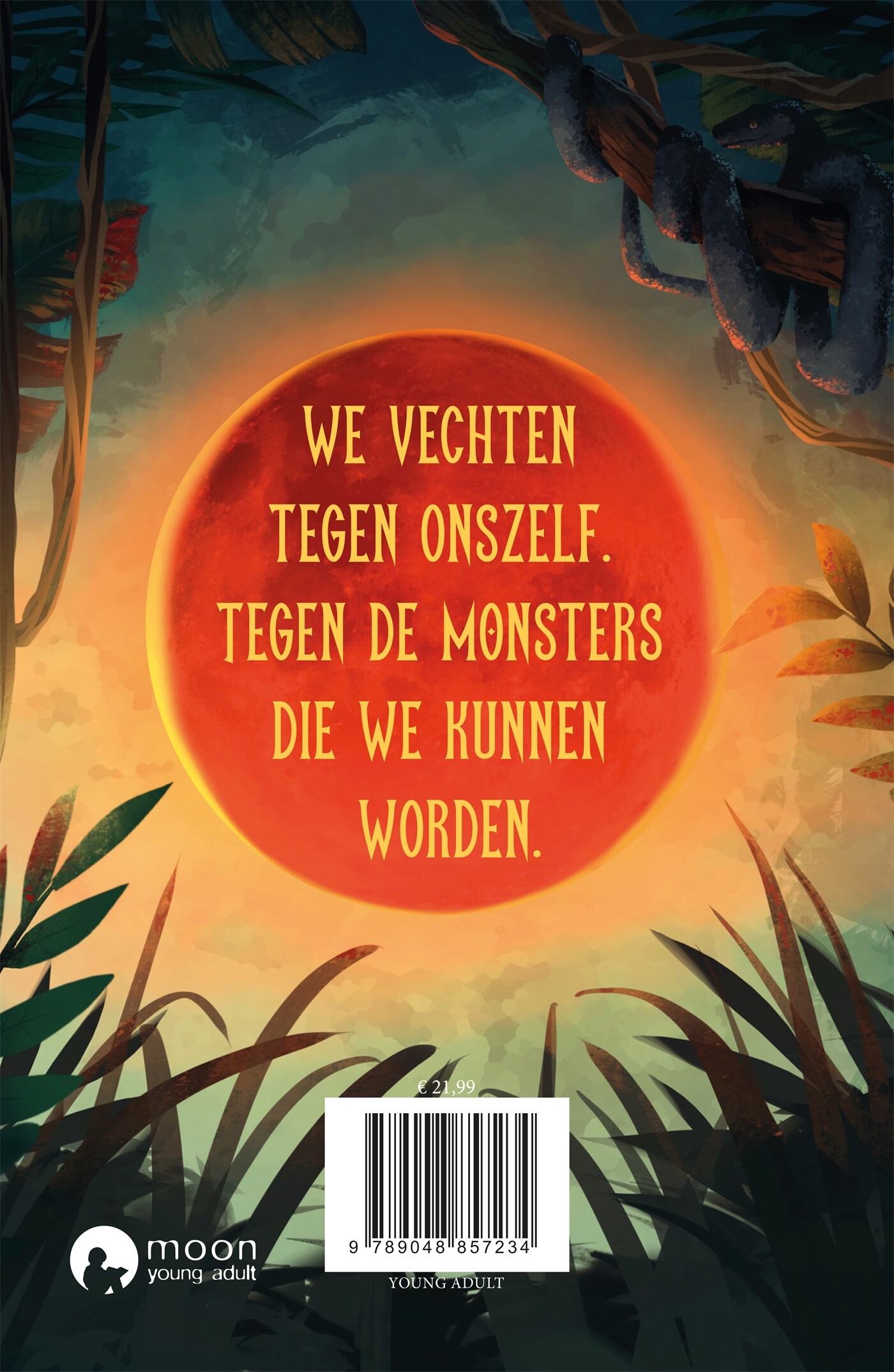 In het vervloekte hart / Bloedmaan-duologie achterkant