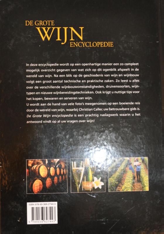 De grote Wijnenencyclopedie achterkant