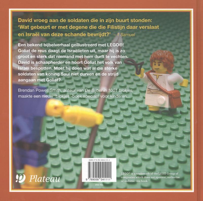 David en Goliat / De Bijbel in 1001 blokjes achterkant