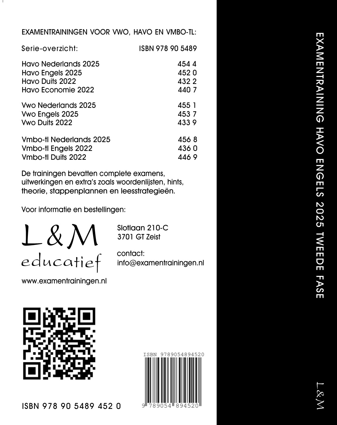 Examentraining / Havo Engels 2025 achterkant