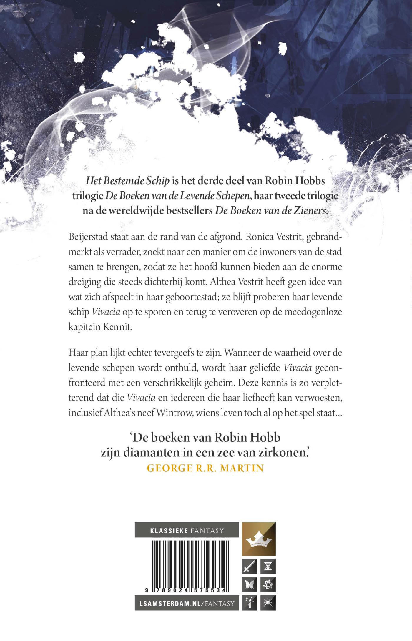 Het Bestemde Schip / De boeken van de levende schepen / 3 achterkant