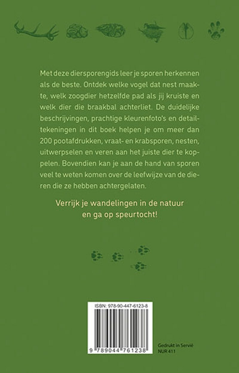 Diersporen / Veldgids achterkant