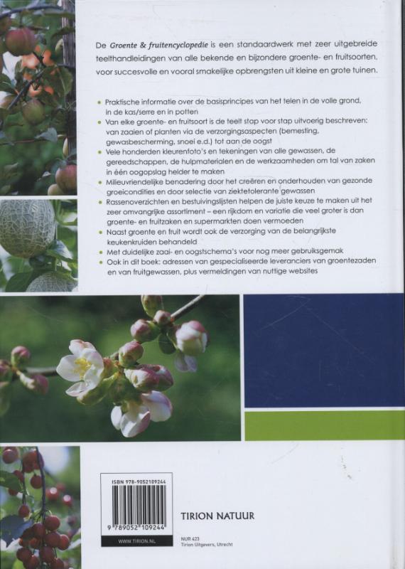 Groente- en fruitencyclopedie achterkant