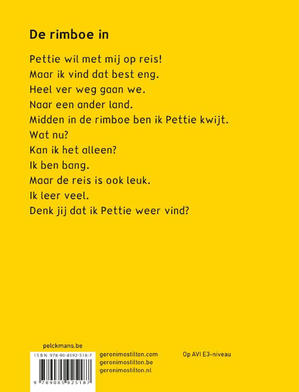 De rimboe in / Geronimo Stilton-reeks De rimboe in / Geronimo Stilton-reeks achterkant