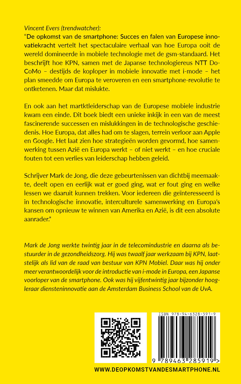 De opkomst van de smartphone achterkant