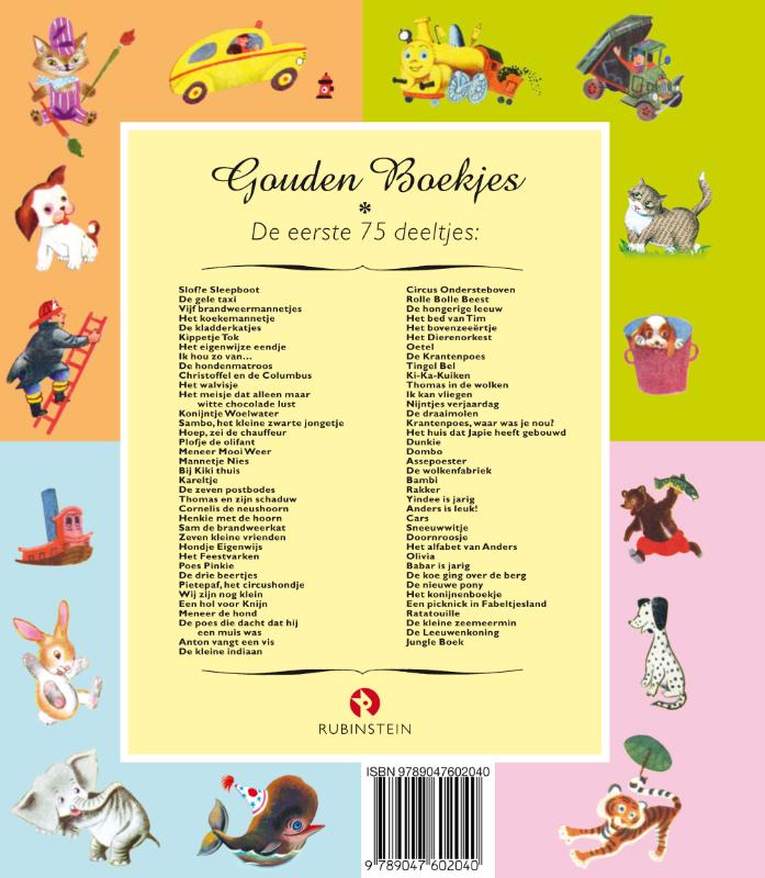 Het vliegende huis / Gouden Boekjes achterkant