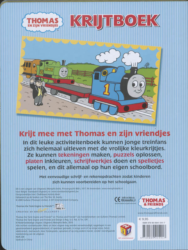 Thomas krijtboek / Thomas en zijn vriendjes achterkant