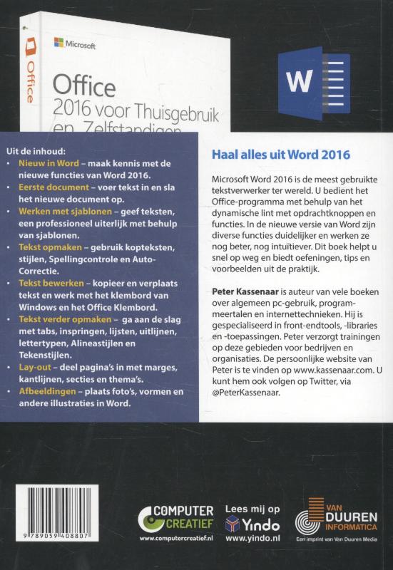 Microsoft Word / 2016 / Ontdek! achterkant