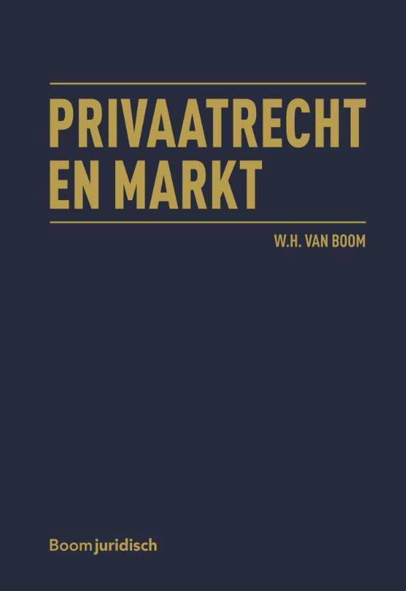 W.H. van Boom Privaatrecht En Markt thumbnail