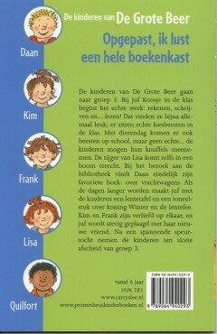 Opgepast, ik lust een hele boekenkast / De kinderen van de Grote Beer / 3 achterkant