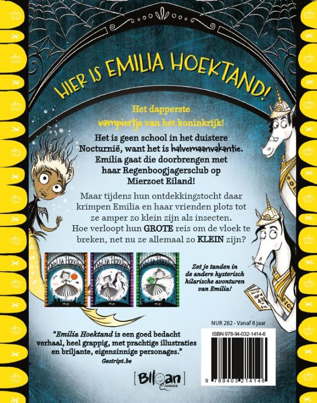 Emilia Hoektand en de halvemaanvakantie / Emilia Hoektand / 4 achterkant