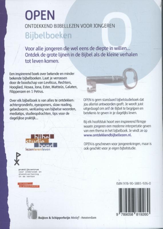 Bijbelboeken / Open achterkant