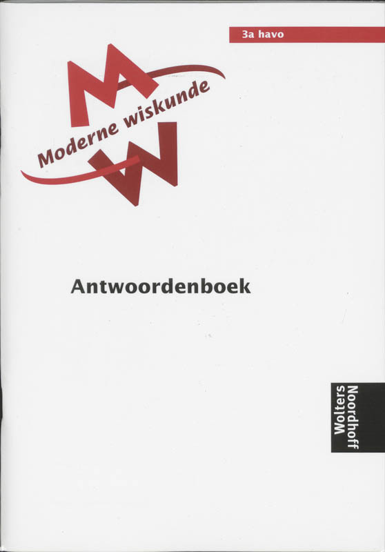 Moderne Wiskunde / Havo 3A / Deel Antwoorden